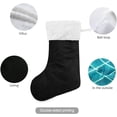 thumbnail image 3 of Coolnut 1PCS Christmas Stocking Mermaid Scale Xmas Stockings Decoration for Family Holiday Party Ornaments Decor Fireplace, 17.7 x 12 Inch, 3 of 7