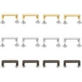 thumbnail image 2 of 1box 12 sets 3 colors Metal bag Strap Connector Buckle bag Suspension Clasps Anchor Bridge Buckles Chain Strap Connector with Screws for Leather Crafts Purse Making, 2 of 9