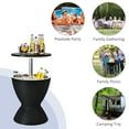 thumbnail image 6 of Costway 8 Gallon 3 in 1 Patio Rattan Cooler Bar Table Adjust Ice Bucket Black, 6 of 10