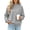 Gray, variant on Staron Women's Fall Winter Crew Neck Long Sleeve Loose Casual Comfy Knit Sweater Pullover Beige L