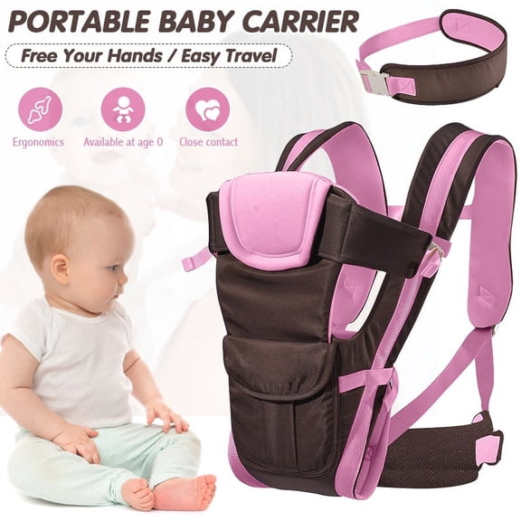 Amerteer 4-in-1 Convertible Ergonomic Baby Carrier, 4-Position, Blue
