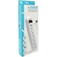 thumbnail image 3 of Digital Energy DSS5-1040 6-Outlet Surge Protector Power Strip (White, 15-Foot Cord), 3 of 5