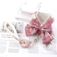 thumbnail image 3 of Reheyre Bow-Knot Design Anti-Escape Pet Chest Strap - Breathable Fashion Harness with Traction Leash for Traveling, 3 of 8