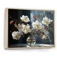 thumbnail image 2 of Designart "Still Life White and Yellow Dogwood" Floral Floater Framed Canvas Art Print, 2 of 7