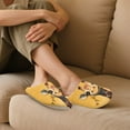 thumbnail image 4 of Psesaysky Cute Giraffe Print Slippers for Women Memory Foam House Bedroom Closed Toe Indoor Slipper Shoes Comfy Trendy Gift Slippers, Size 7.5-8.5, 4 of 7
