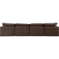 thumbnail image 5 of Meridian Furniture Indulge 129" Contemporary Velvet Modular Sofa in Brown, 5 of 9
