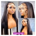 thumbnail image 2 of Bone Straight Human Hair Wigs 360 Transparent Lace Frontal Wig for Women Lace Front Human Hair Wigs Pre Plucked Wig, 2 of 6