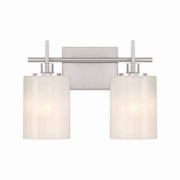Meridian M80083BN 2-Light Bathroom Vanity Light in Brushed Nickel