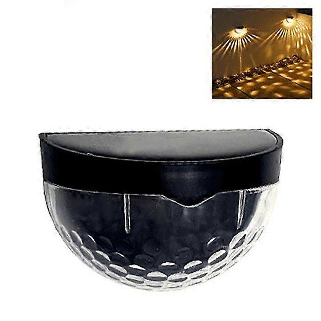 Lámparas de pared para exteriores con luz solar LED Shaofei impermeable negra cálida