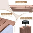 thumbnail image 4 of DOREROOM Prestige Waterproof Shower Bench with Adjustable Feet, Brown, 300 lbs Limit, 4 of 8