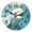 A067, variant on 10 Inch Wall Clock Battery Operated Square Clock for Office, Kitchen, Outdoor, Living Room, Tropical Beach With Palm Trees And Crystal-Clear Turquoise Water