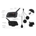 thumbnail image 4 of Tignapoo V6 Motorcycle Helmet Bluetooth 5.1 Intercom - Dual Rider Communication, Waterproof, Windproof, Noise Cancellation, GPS Navigation, Music Playback, Gray, 4 of 6