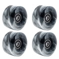 thumbnail image 1 of 4 Pcs Roues de Patin à Roulettes avec Roulements pour Patinage à Double Rangée et Planche à Roulettes 32mm x 58mm 82A, Noir, 1 of 10
