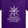 thumbnail image 4 of Inktastic Someone in Fort Myers Beach Loves Me Youth T-Shirt, 4 of 5