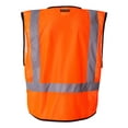 thumbnail image 3 of Kishigo - Economy Single Pocket Hook & Loop Mesh Vest - 1193-1194 - Orange, 3 of 5
