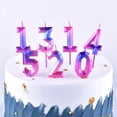 thumbnail image 2 of EDTara Colorful Smoke-free Number Shaped Candle For Birthday Party Decoration Cake Oranment, 2 of 9