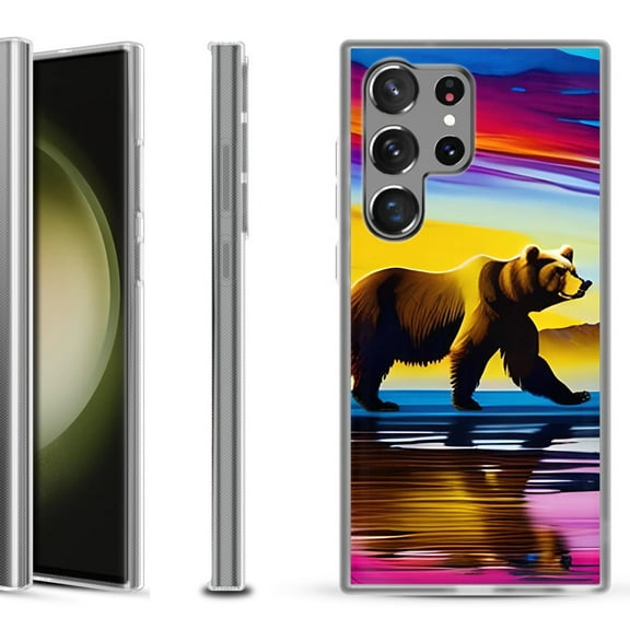 Slim-Fit Fashion Phone Case for Samsung Galaxy S23 Ultra, by OneToughShield ® - Bear