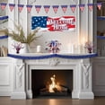 thumbnail image 3 of 6-Ply FR Metallic Festooning Garland 4" x 15' Blue - 12 Pack, 3 of 6