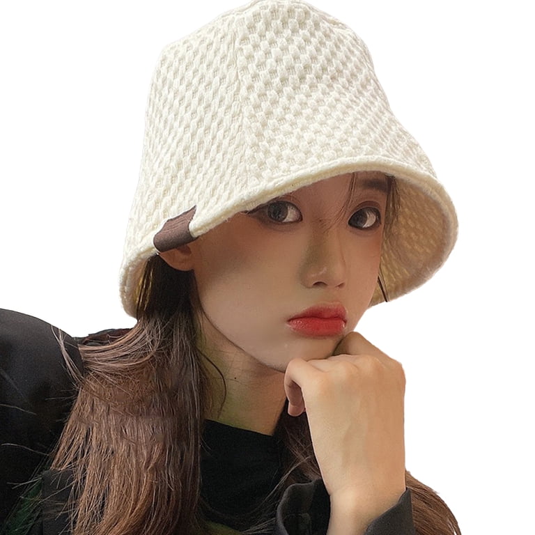 Women Winter Bucket Hat Vintage Cloche Hats Warm Faux Fur  display picture 2