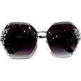 thumbnail image 7 of Women Rimless Sunglasses Outdoor UV Protection Stylish Gradient Lens Crystal Sunglasses, 7 of 7