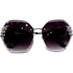 thumbnail image 5 of Gafas de sol sin montura para mujer Protección UV al aire libre Gafas de sol de cristal con lentes degradados elegantes, 5 of 5