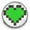 Green, variant on Snap Jewelry 18MM Brown Pixel Heart Ginger Charm Button for Interchangeable Accessories
