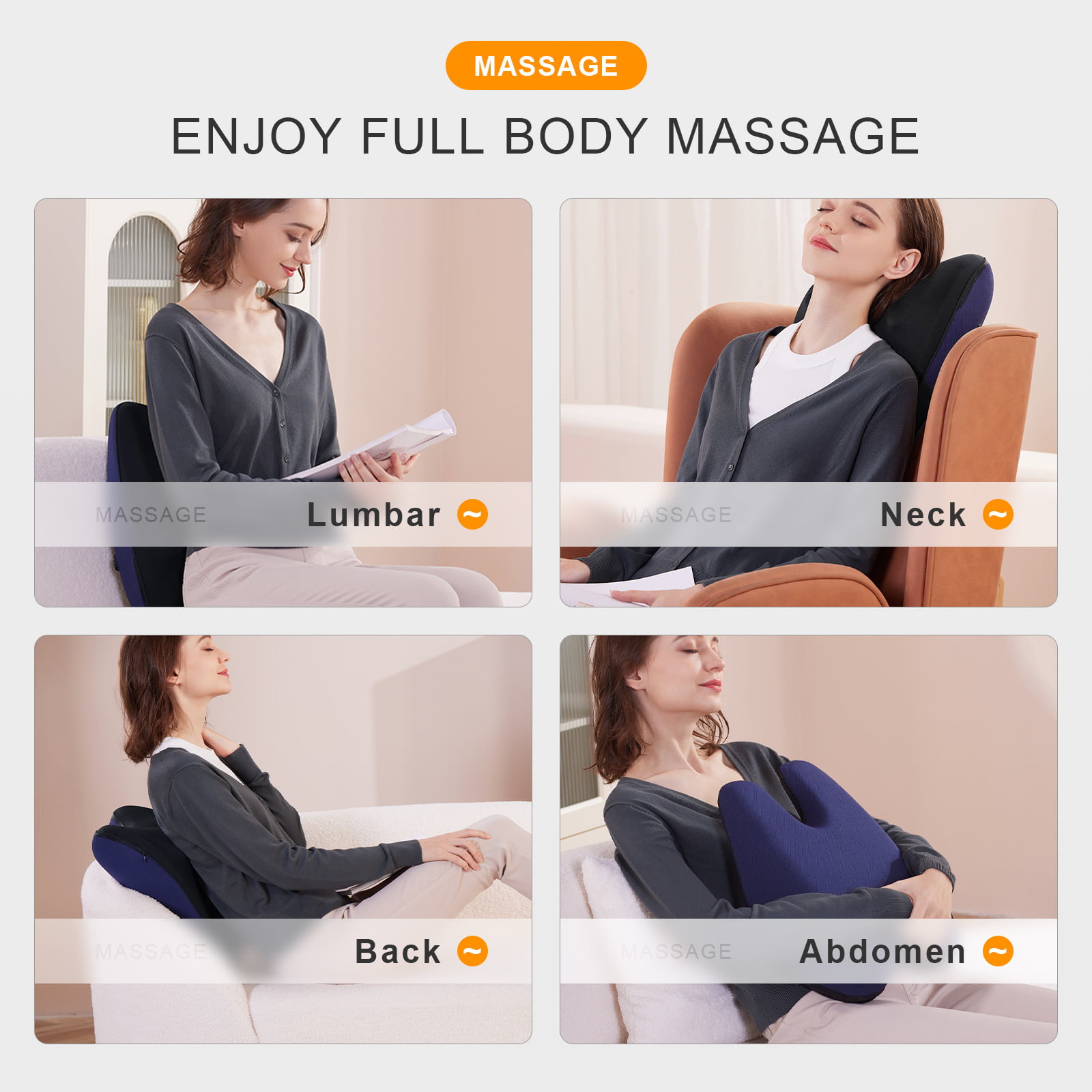 Xiaomi Jeeback U3 Neck Shoulder Massage Pillow - GadStyle BD