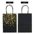 thumbnail image 5 of unbranded 12Ud Bolsas De Papel Para Regalo Negras Bolsa Tote Para Fiesta Y Uso Diario De Papel, 5 of 5
