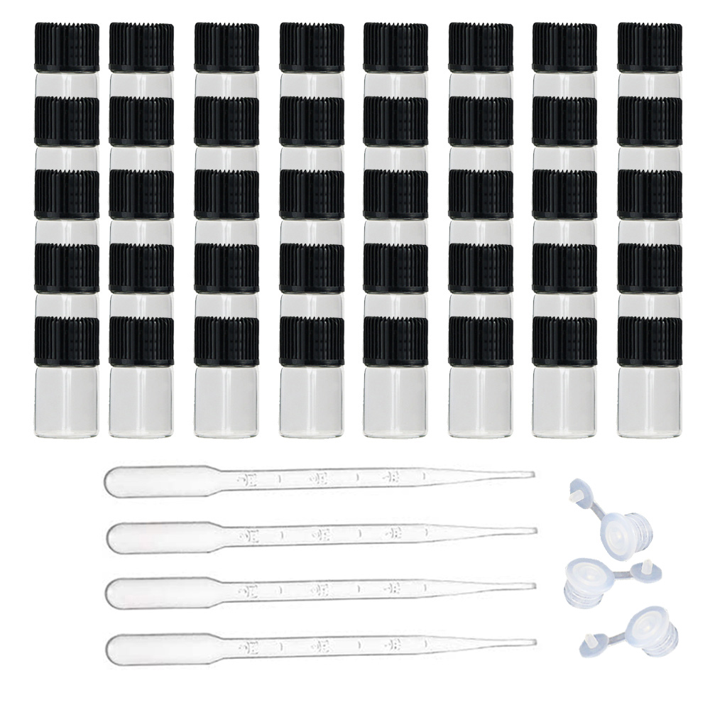 100 Paquetes De Botellas De Aceite Esencial Viales De Aceite De 2 Ml 