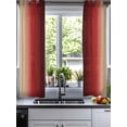 thumbnail image 2 of Dark Red Yellow Ombre Sheer Curtains 45 Inch Length 2 Panels Set for Living Room/Bedroom, Farmhouse Modern Gradient Art Kitchen Curtains Grommet Semi-Sheer Curtains Drapes Window Treatments 42"x45"x2, 2 of 7