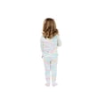 thumbnail image 3 of Sleep On It Toddler Girls 2-Piece Super Soft Jersey Snug-Fit Pajama Set with Matching Socks - Tie-Dye Swirl, Size 3T, 3 of 4