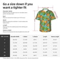 thumbnail image 5 of Fuzoiu Pineapple Print Hawaiian Shirt for Men, Summer Beach Casual Short Sleeve Button Down Shirts, Men’s Beach Summer Shirts with Pocket,Large, 5 of 7