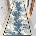 thumbnail image 3 of Blue Grey Cloud Abstract Hallway Runner Rug, 60x18 Inches Modern Tie-Dye Long Floor Mat, Non-Slip Washable Contemporary Art Rug for Entryway Kitchen, 3 of 9