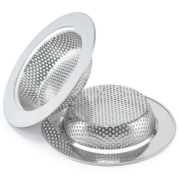 2 Pcs Sink Strainer for Most Kitchen Sink Drain Basket, Upgraded Double-Layer Safe Design Kitchen Sink Strainer (Outer Diameter 4.5 Inch)