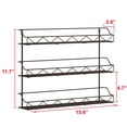 thumbnail image 3 of Auledio 3 Tier Metal Spice Rack (2 Pack) Wall Mount Seasoning Jars Shelf for Cupboard, Pantry Door (Bronze), 3 of 7