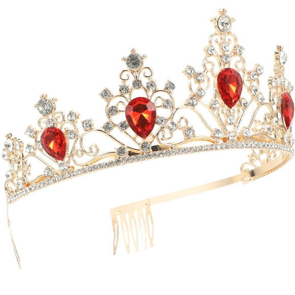 BRIGHTFUFU Jeweled Wedding Tiaras Tiara Crown Piece 1Set