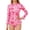 A-Hot Pink10, variant on JAJAHO Girls Long Sleeve One Piece Swimsuit Summer Floral Print Rash Guard Bathing Suit For Kids 2-8Y Crew High Neck Zipper Trendy Swimwear