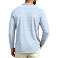 thumbnail image 4 of JoveMarine Mens T-Shirts Long Sleeve Raglan - Round Neck Casual Everyday Wear, Shirts for Men Classic Baseball Tee, Long Sleeve Shirts for Men for Casual,Sky Blue 3XL, 4 of 4