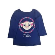 Disney Infant Girls Lion King Navy Blue Nala Flowery T-Shirt Tee Shirt 18M