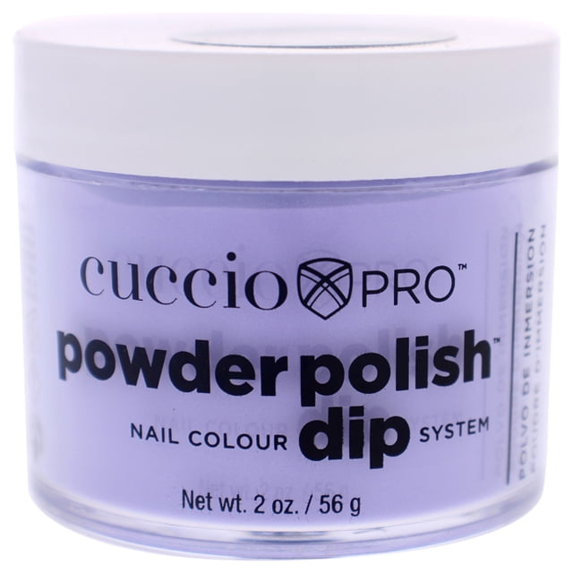 Sistema de inmersión en color de uñas en polvo de polvo: color púrpura pastel de Cuccio Color for Women - 1.6 oz de uñas en polvo Cuccio Cuccio Colour