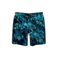 thumbnail image 1 of Txlixc Pantalones cortos de playa para hombres con cintura elástica, impresión hawaiana suelta Txlixc moda, 1 of 4