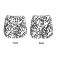 thumbnail image 3 of Balery Hand Drawn Snake Pantalones cortos deportivos para mujer con forro y dos bolsillos, elásticos, para entrenamiento, gimnasio, yoga-Small, 3 of 7