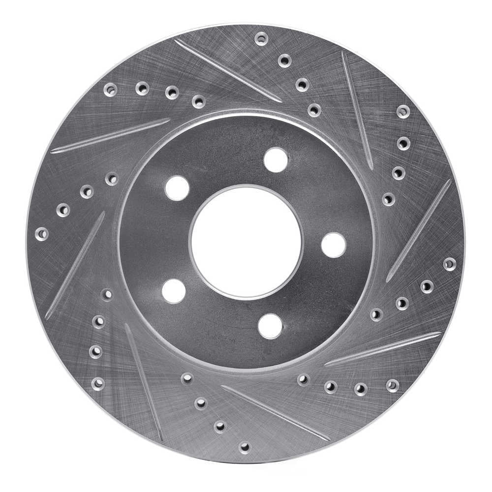 Dynamic Friction Company 631-54056R DFC Brake Rotor - Drilled And Slotted - Silver