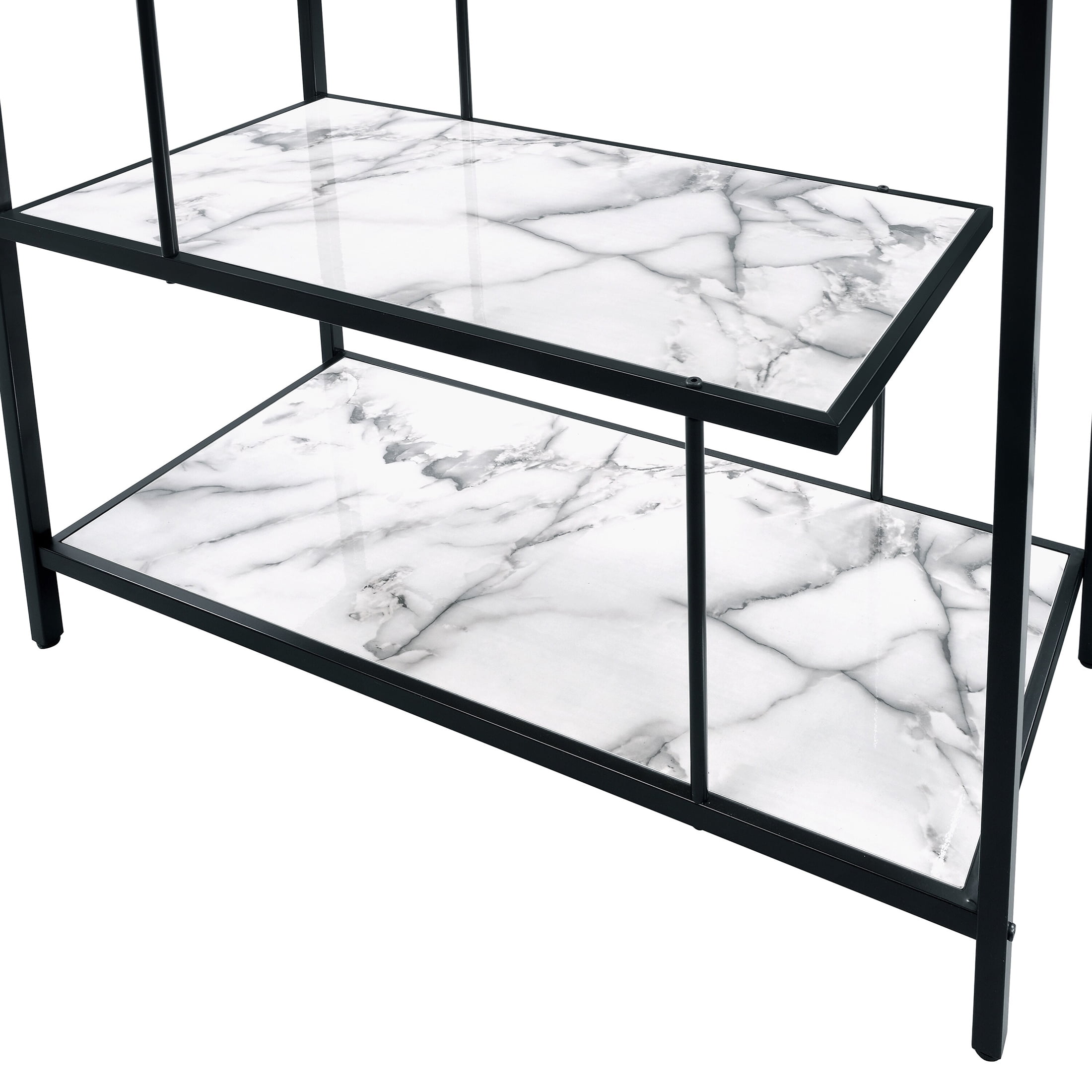 Furniture of America Harper 5-Shelf Bookcase, Black