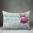 thumbnail image 3 of Creative Products Superhero Girl 14x20 Spun Poly Pillow, 3 of 3