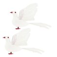 thumbnail image 1 of 2 Piezas Blancas para Bodas Pájaros se Espuma Artificial de Simulación de Decoracion Cola Simulate Pigeon Peace Dove, 1 of 8