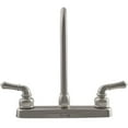 thumbnail image 3 of Dura Faucet DF-PK330HC-SN RV J-Spout Kitchen Sink Faucet (Brushed Satin Nickel), 3 of 7