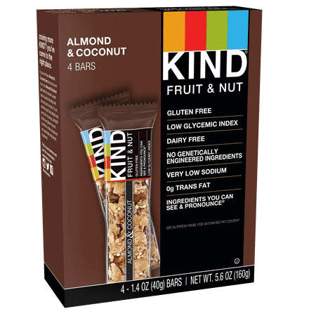 UPC 602652171635 product image for KIND Bars, Almond & Coconut, Gluten Free, 1.4 oz, 4 Ct | upcitemdb.com
