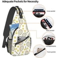 thumbnail image 4 of Tennis Rackets and Balls Pattern Sling Bag Crossbody Hiking Travel Chest Bags Backpack Shoulder Daypack for Women Men, 4 of 7