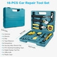 thumbnail image 4 of ThrottleT-Car Roadside Emergency Kit with Jumper Cables, Auto Vehicle Safety Road Side Assistance Kits, Winter Car Kit Essentials for Women and Men, with Car Repair Tool Set, Folding Survival Shovel, 4 of 7